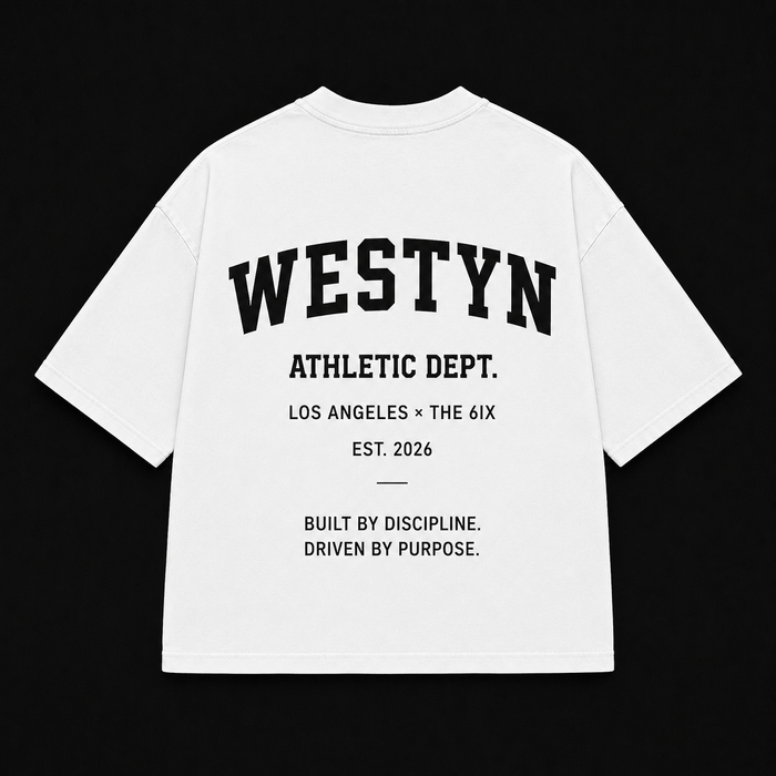 WESTYN VARSITY Cropped T-Shirt - White