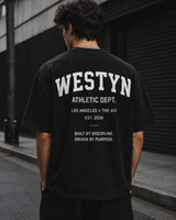 WESTYN VARSITY Cropped T-Shirt - Vintage Black